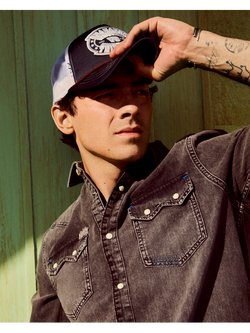 JOE JONAS X SCOTCH SODA EMBROIDERED ARTWORK TRUCKER CAP