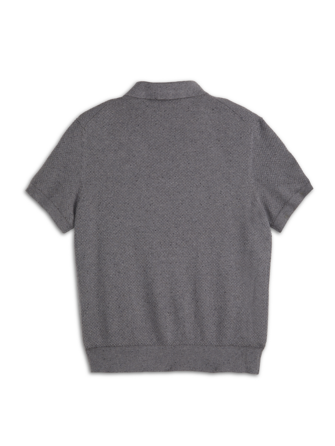 S&S NEPS TEXTURE STITCH POLO SWEATER