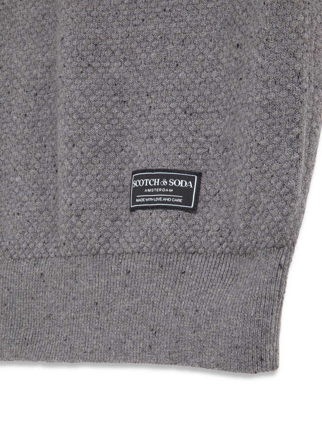 S&S NEPS TEXTURE STITCH POLO SWEATER