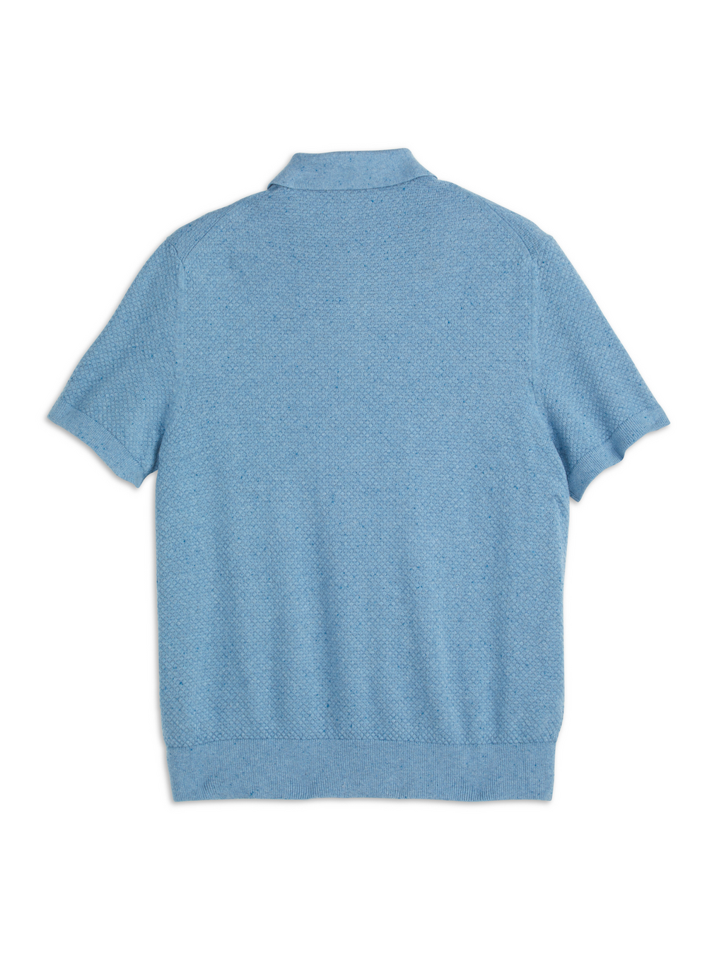 S&S NEPS TEXTURE STITCH POLO SWEATER