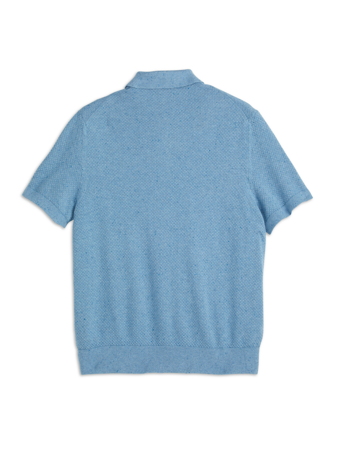 S&S NEPS TEXTURE STITCH POLO SWEATER