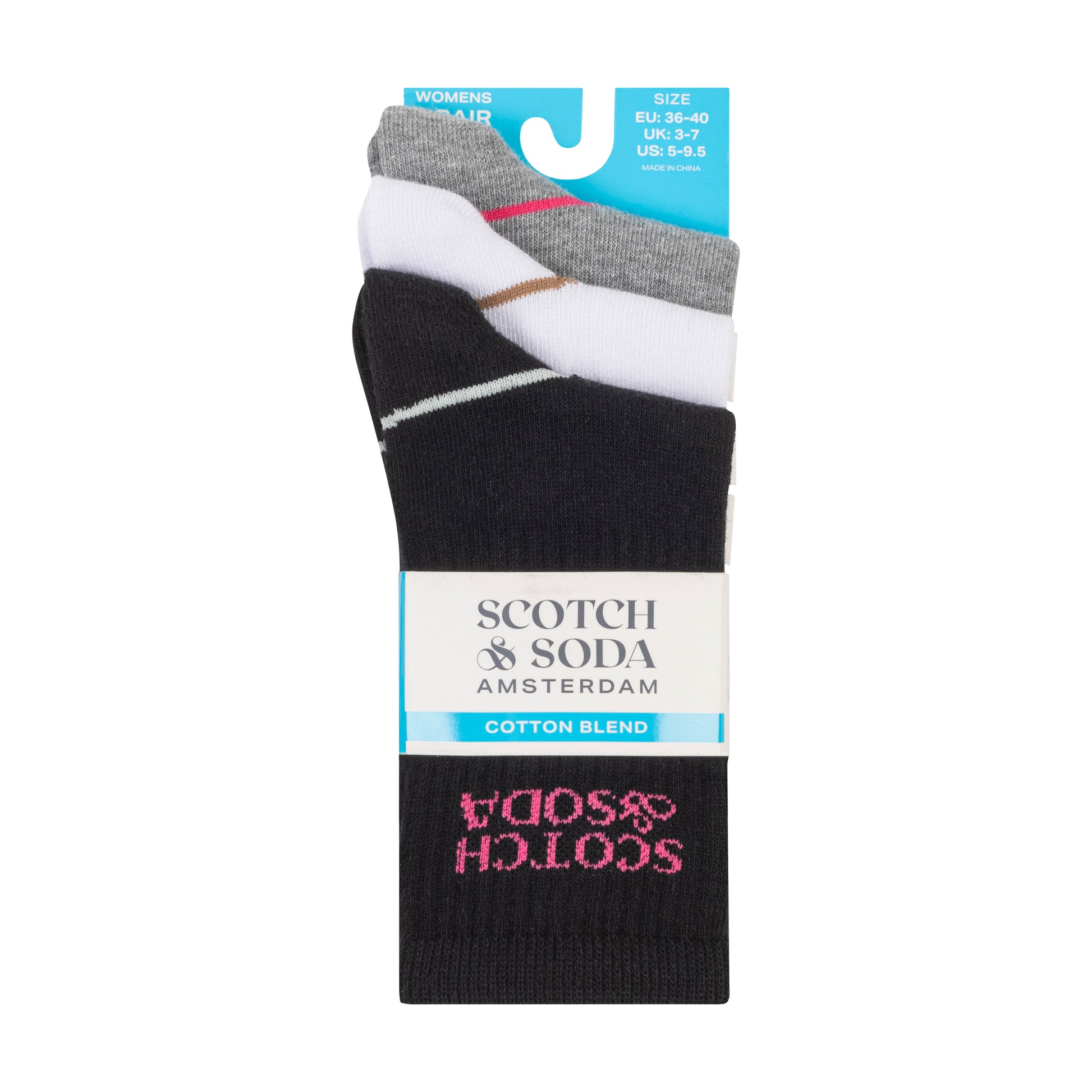 3PK WOMENS NON TERRY CREW