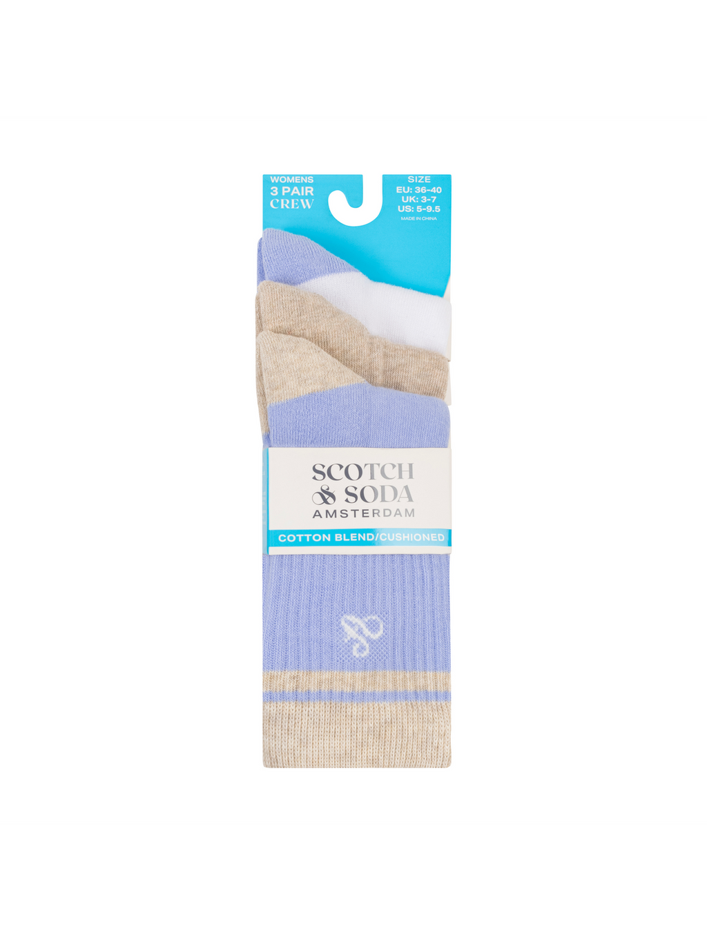 3PK WOMENS 1/2 TERRY CREW