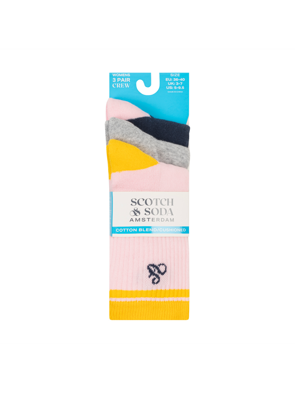 3PK WOMENS 1/2 TERRY CREW