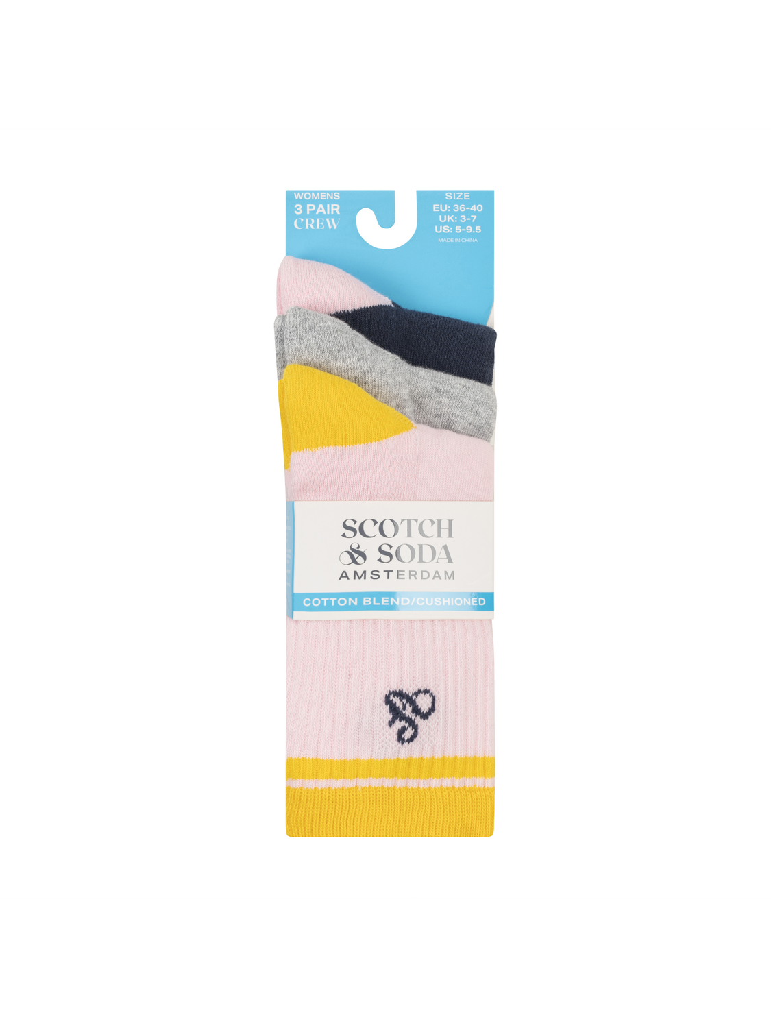3PK WOMENS 1/2 TERRY CREW