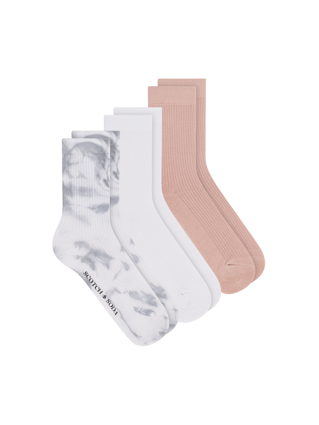 3PK WOMENS NON TERRY CREW