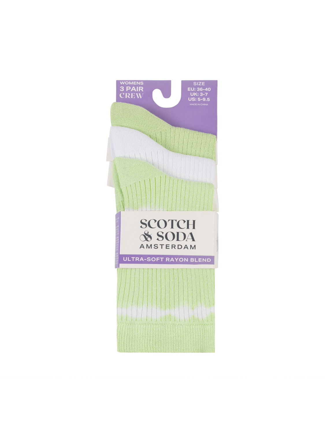 3PK WOMENS NON TERRY CREW