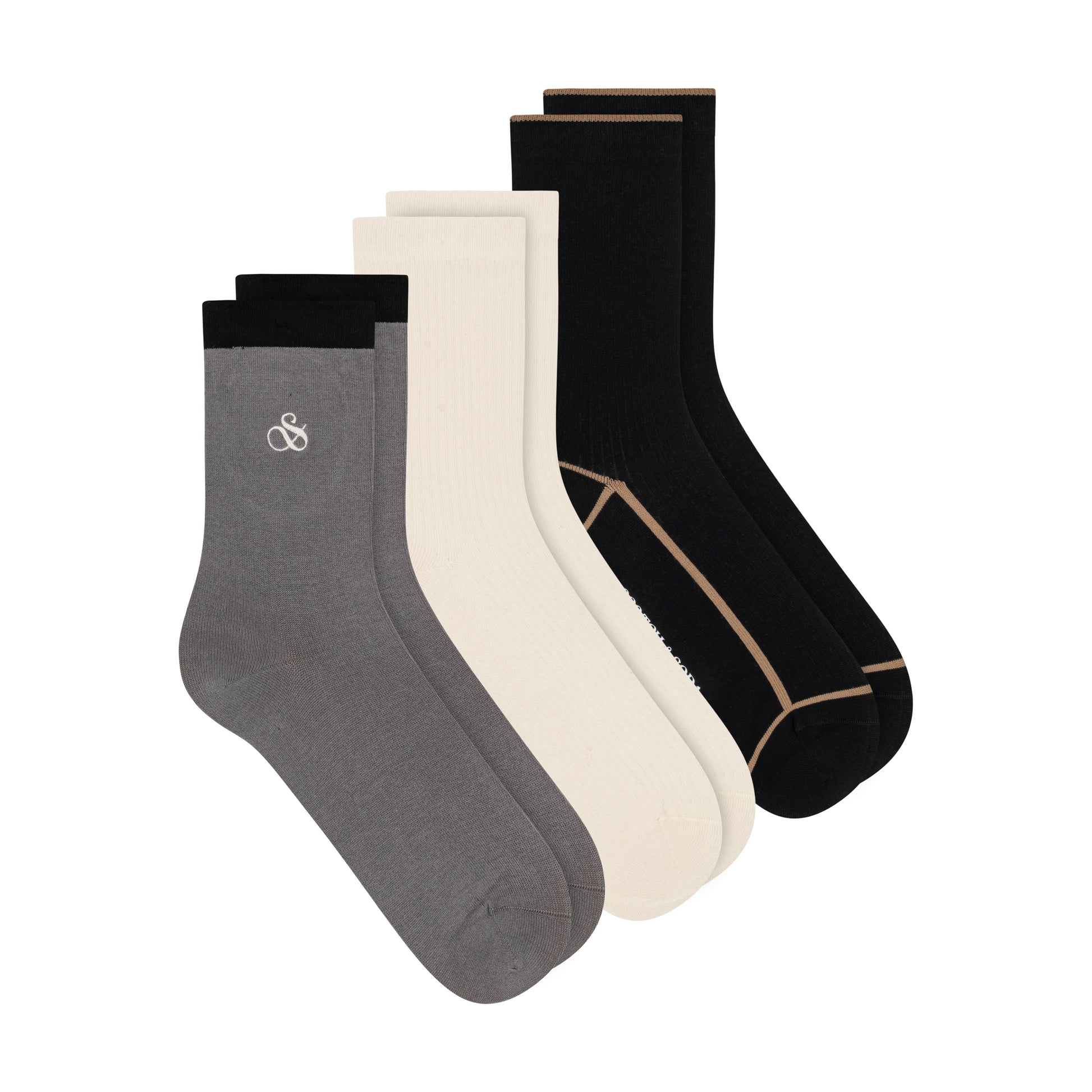 3PK WOMENS NON TERRY CREW