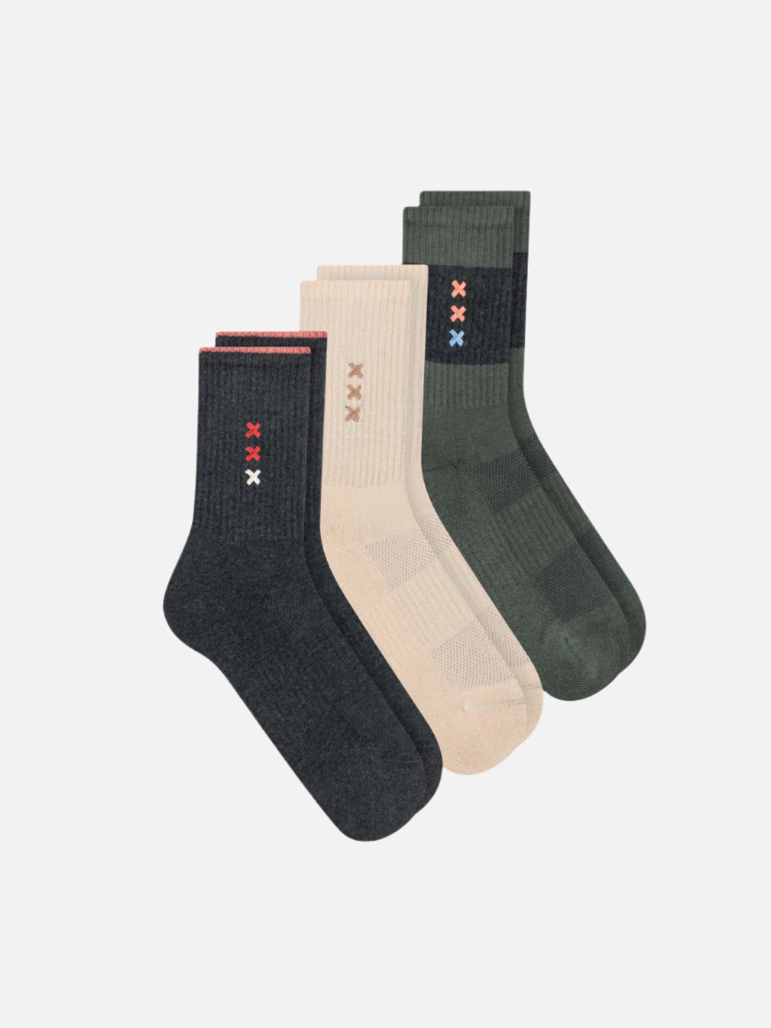 3PACK WOMENS CREW