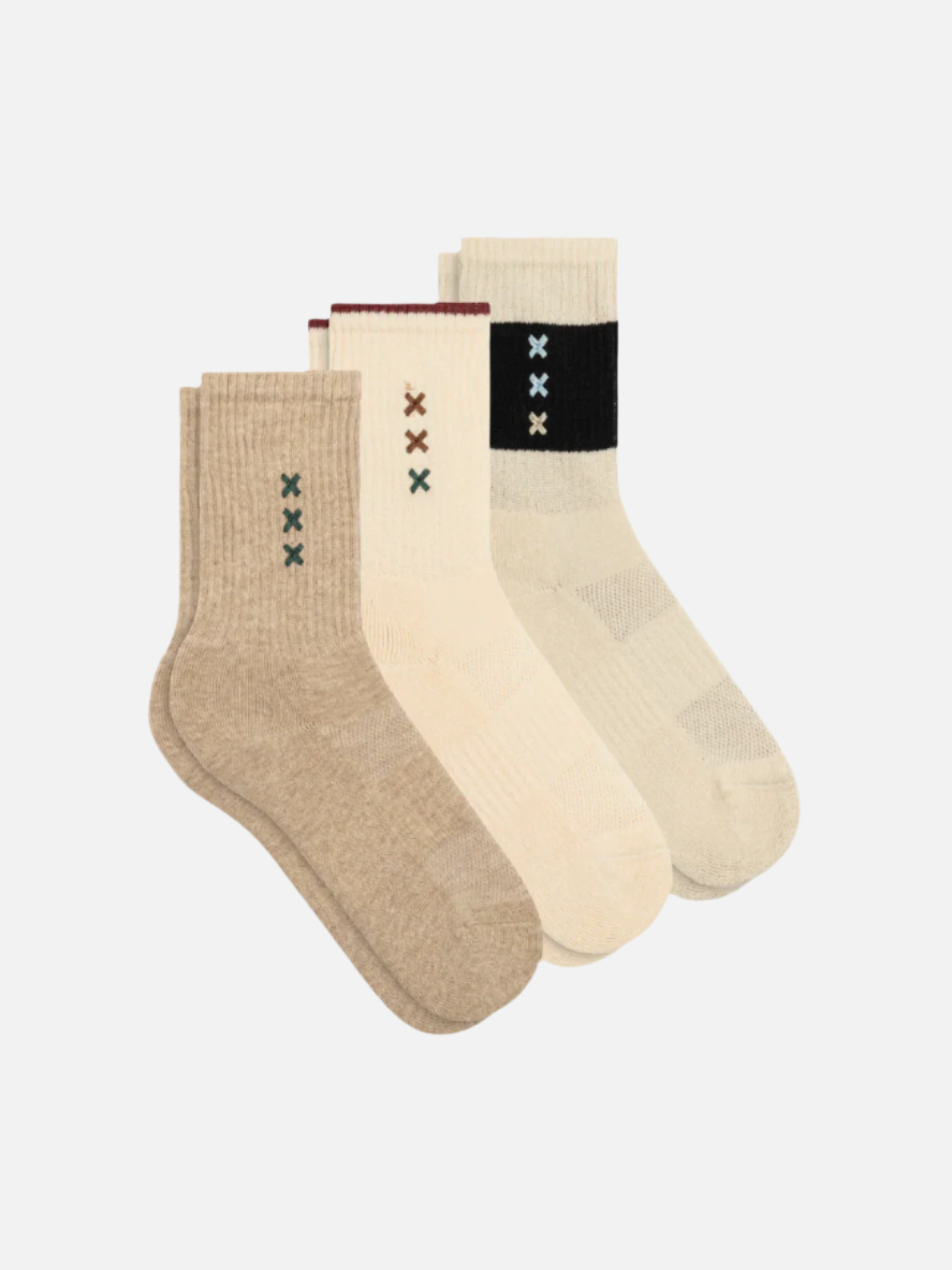 3PACK WOMENS CREW
