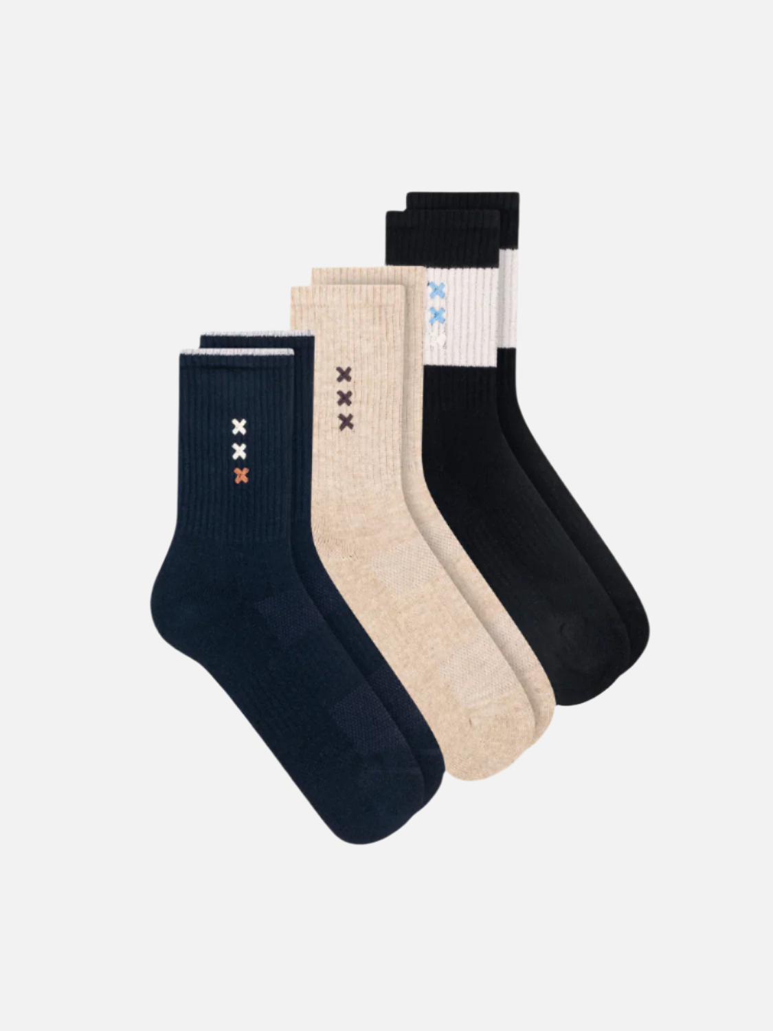 3PACK WOMENS CREW