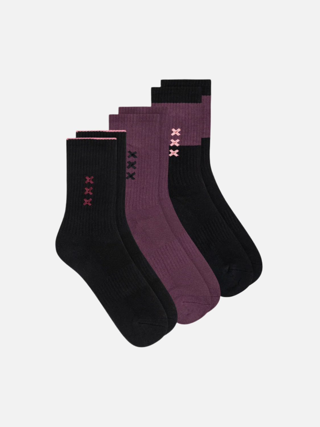 3PACK WOMENS CREW