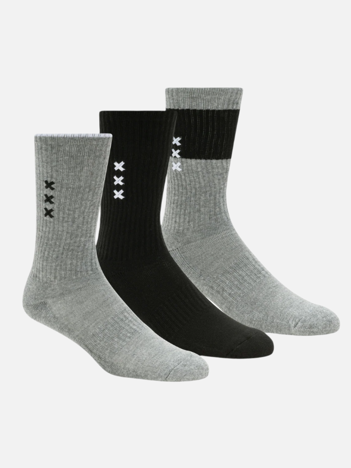 3-PACK MENS CREW