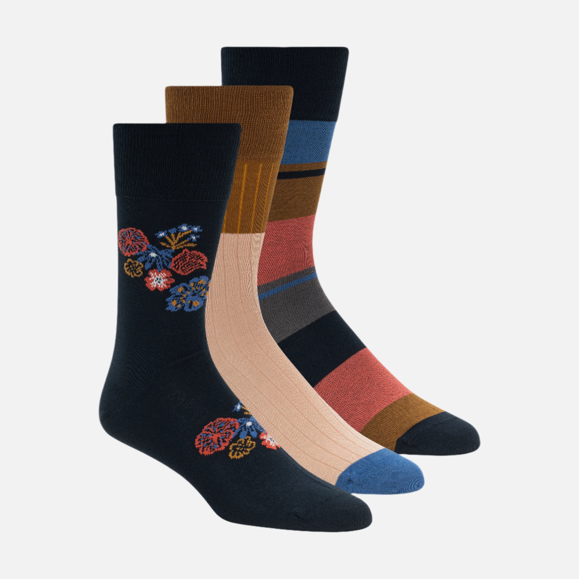 3-PACK MEN'S PRINTED SOCKS