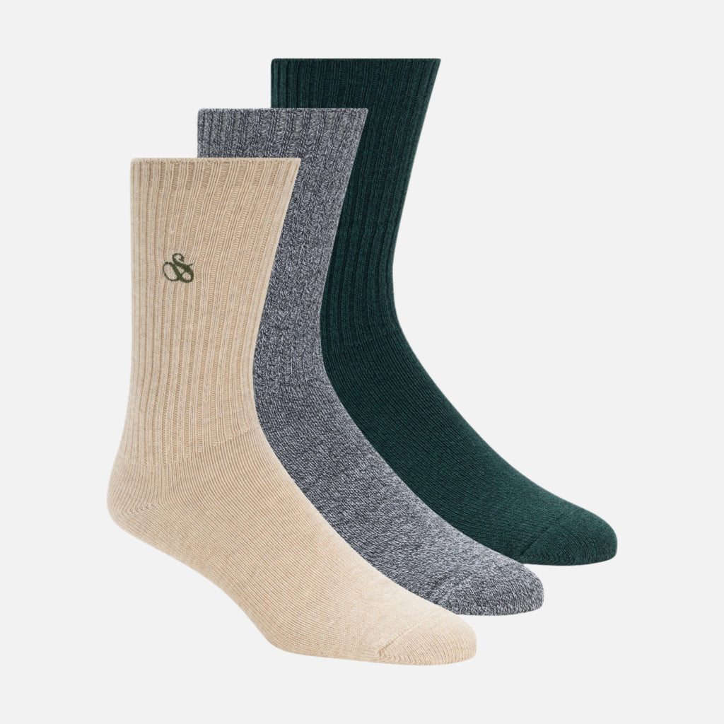 3-PACK MENS CREW