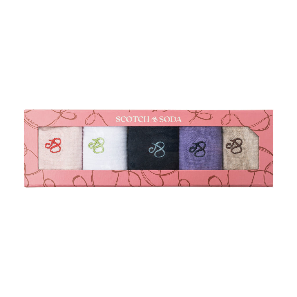 5PK WOMENS 1/2 TERRY GIFT BOX CREW