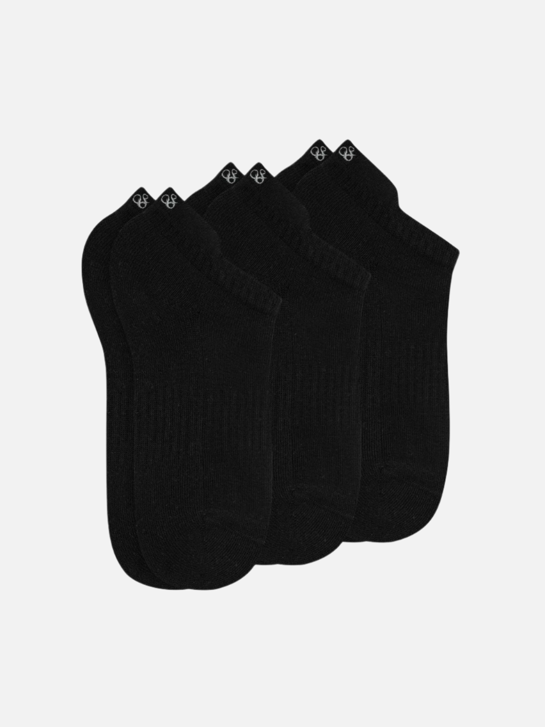 3-PACK WOMEN'S LOW CUT SOCKS - BLACK