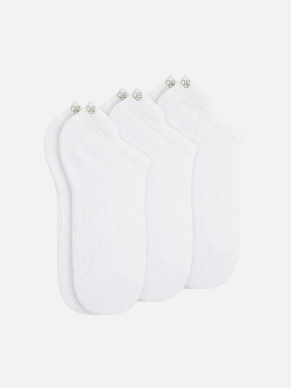 3-PACK WOMEN'S LOW CUT SOCKS - WHITE TRADITIONAL