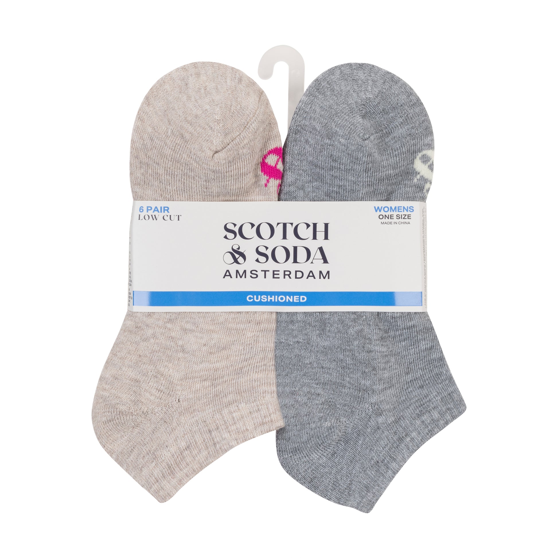 6PK WOMENS 1/2 TERRY LOW CUT
