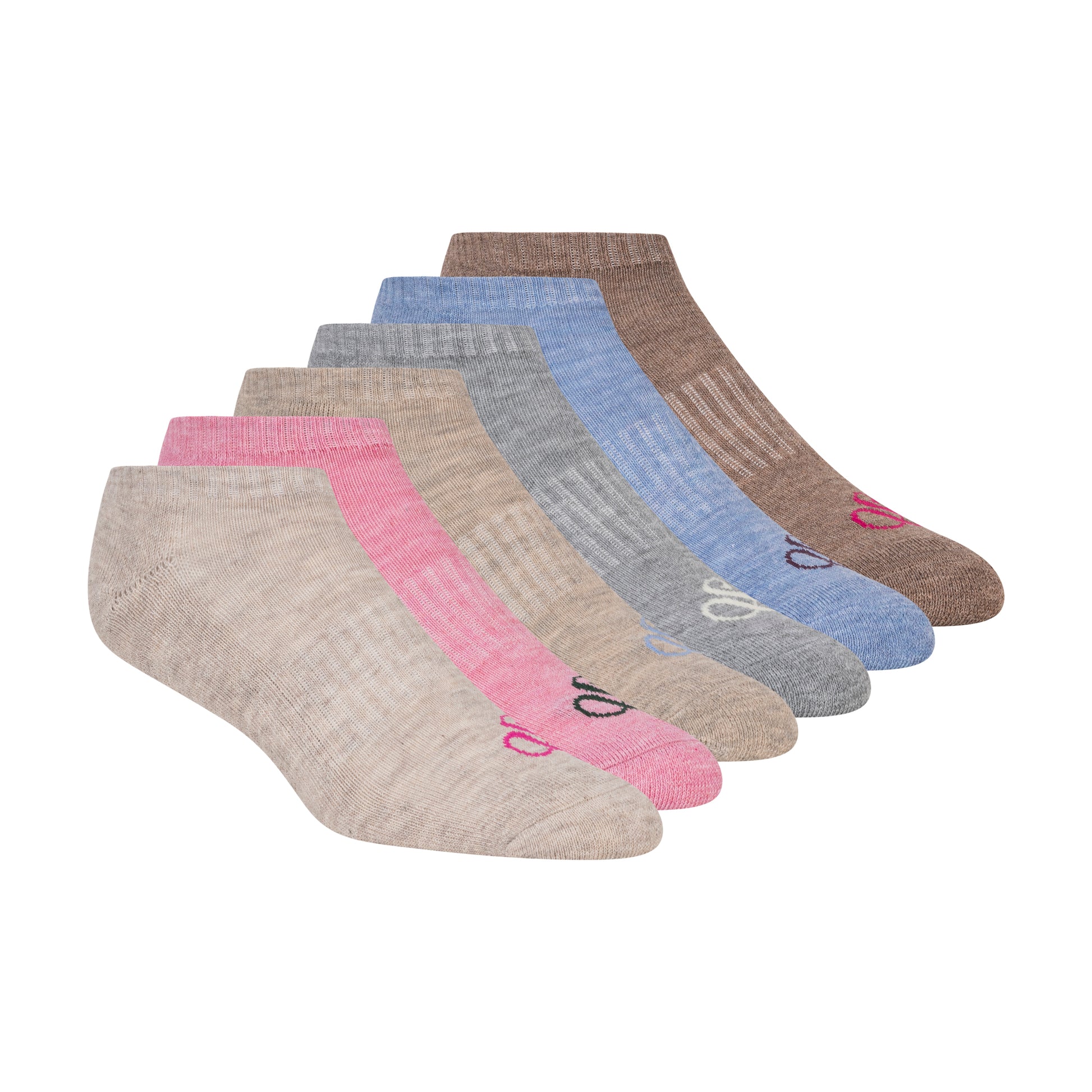 6PK WOMENS 1/2 TERRY LOW CUT