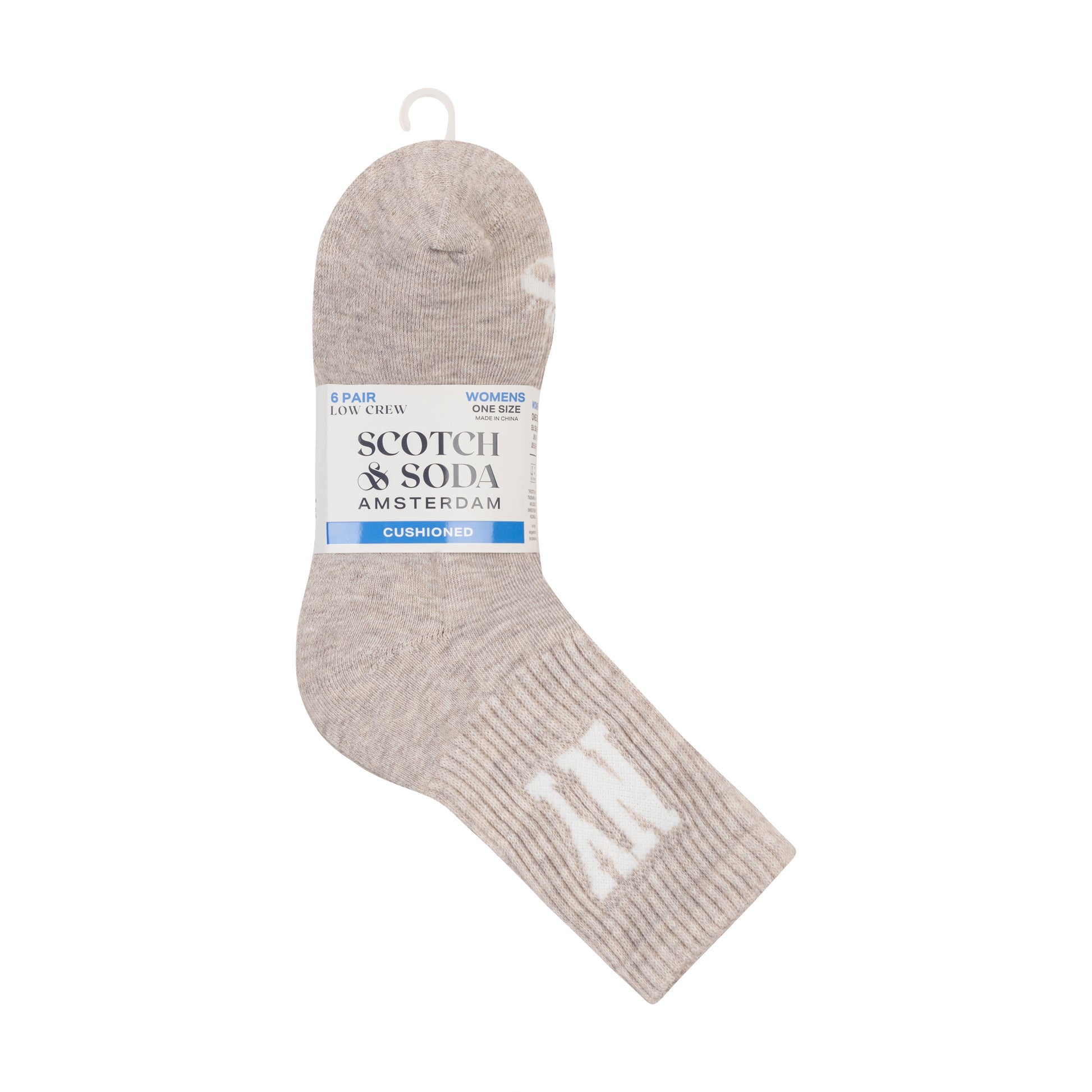 6PK WOMENS 1/2 TERRY LOW CREW