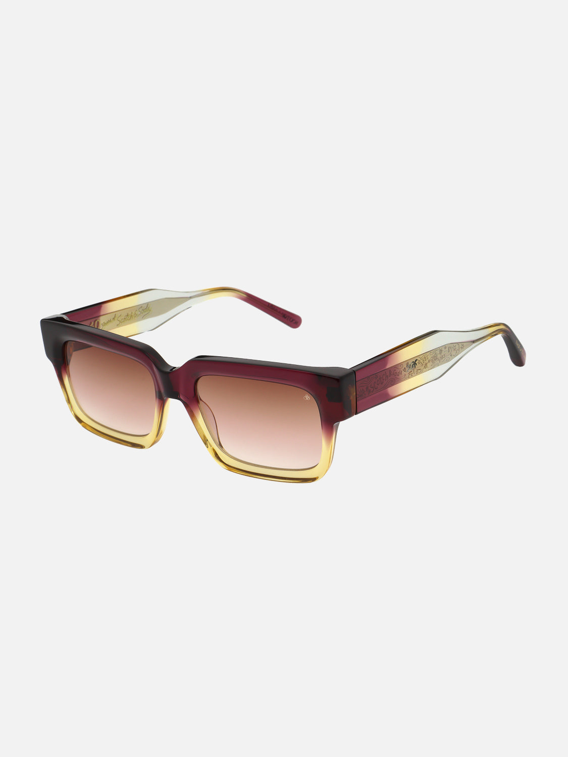 40th Anniversary Chunky Square Ombre Sunglasses