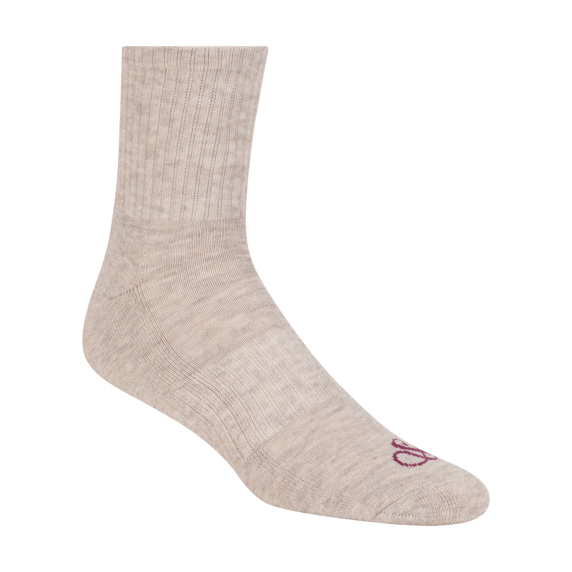 6PK MENS 1/2 TERRY HIGH QTR CREW