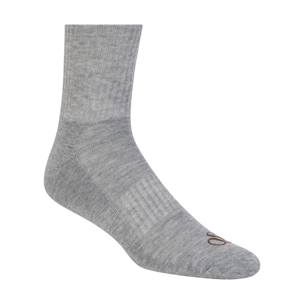 6PK MENS 1/2 TERRY HIGH QTR CREW