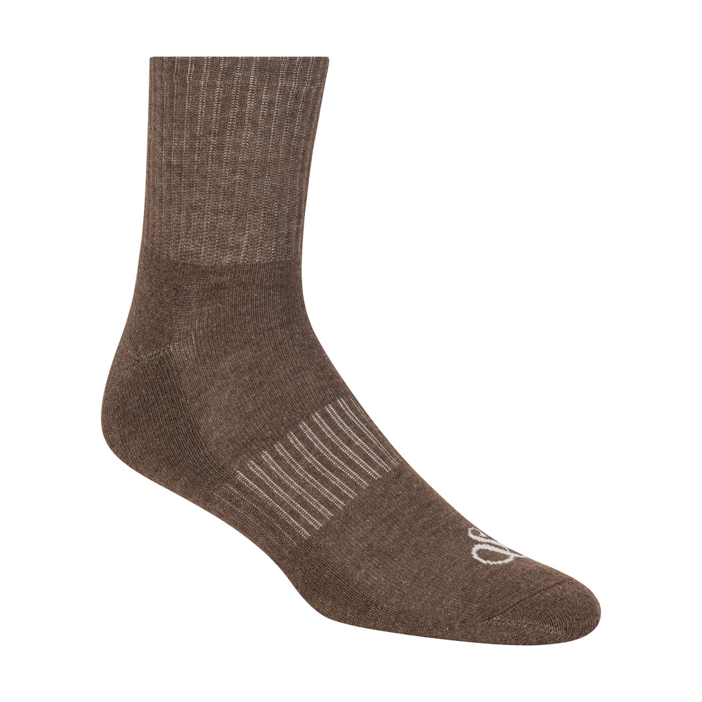 6PK MENS 1/2 TERRY HIGH QTR CREW