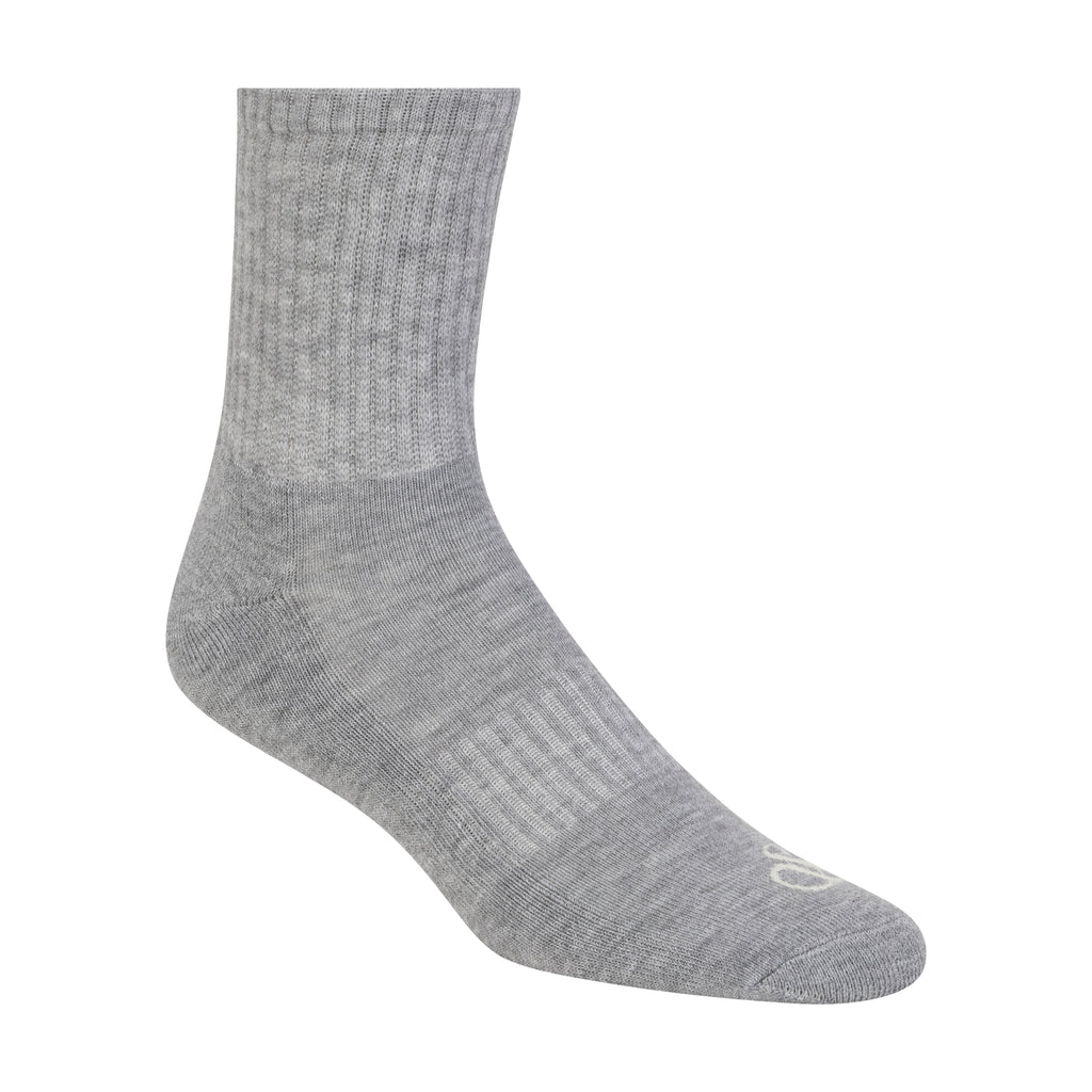 6PK MENS 1/2 TERRY HIGH QTR CREW