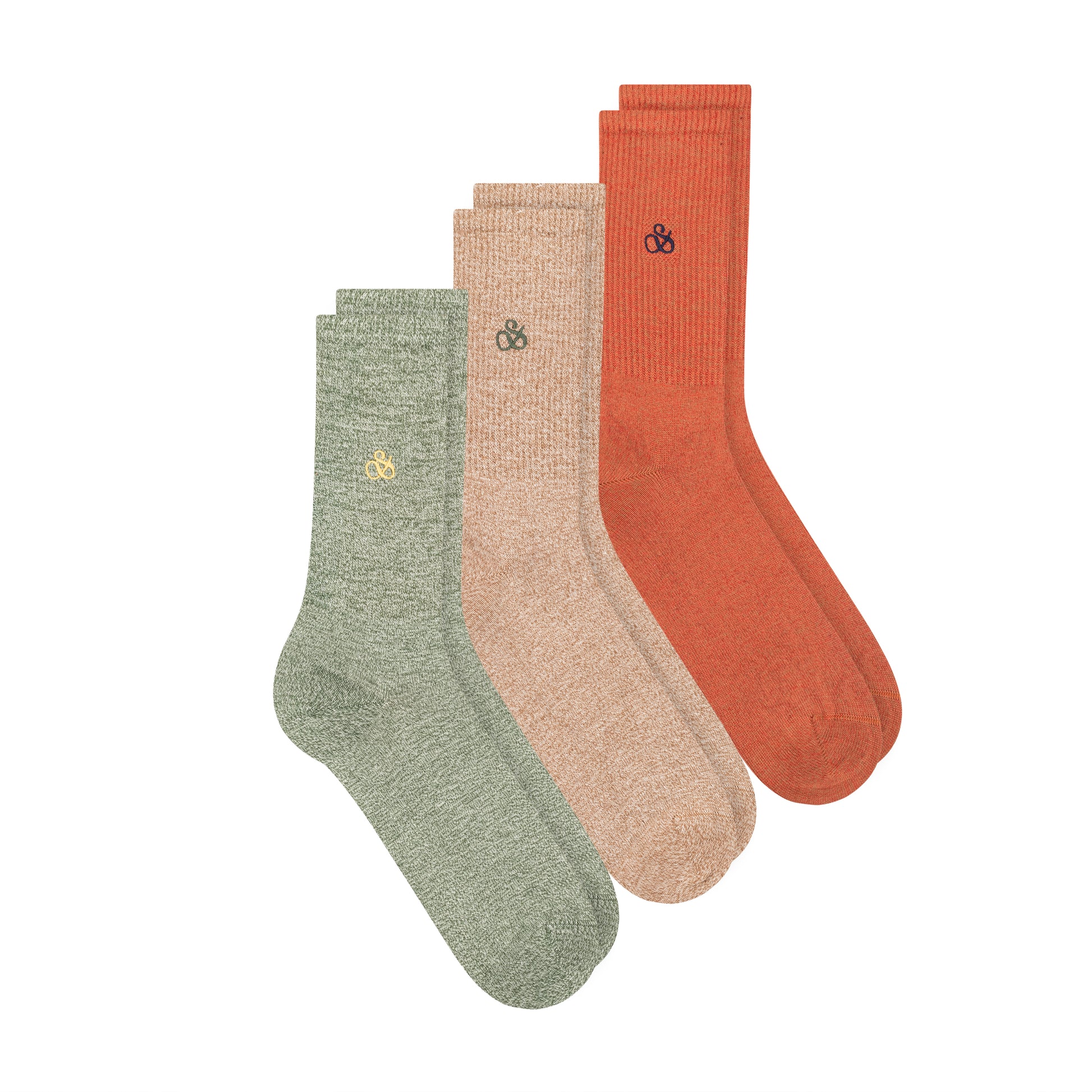3PK MENS NON TERRY RIBBED CREW