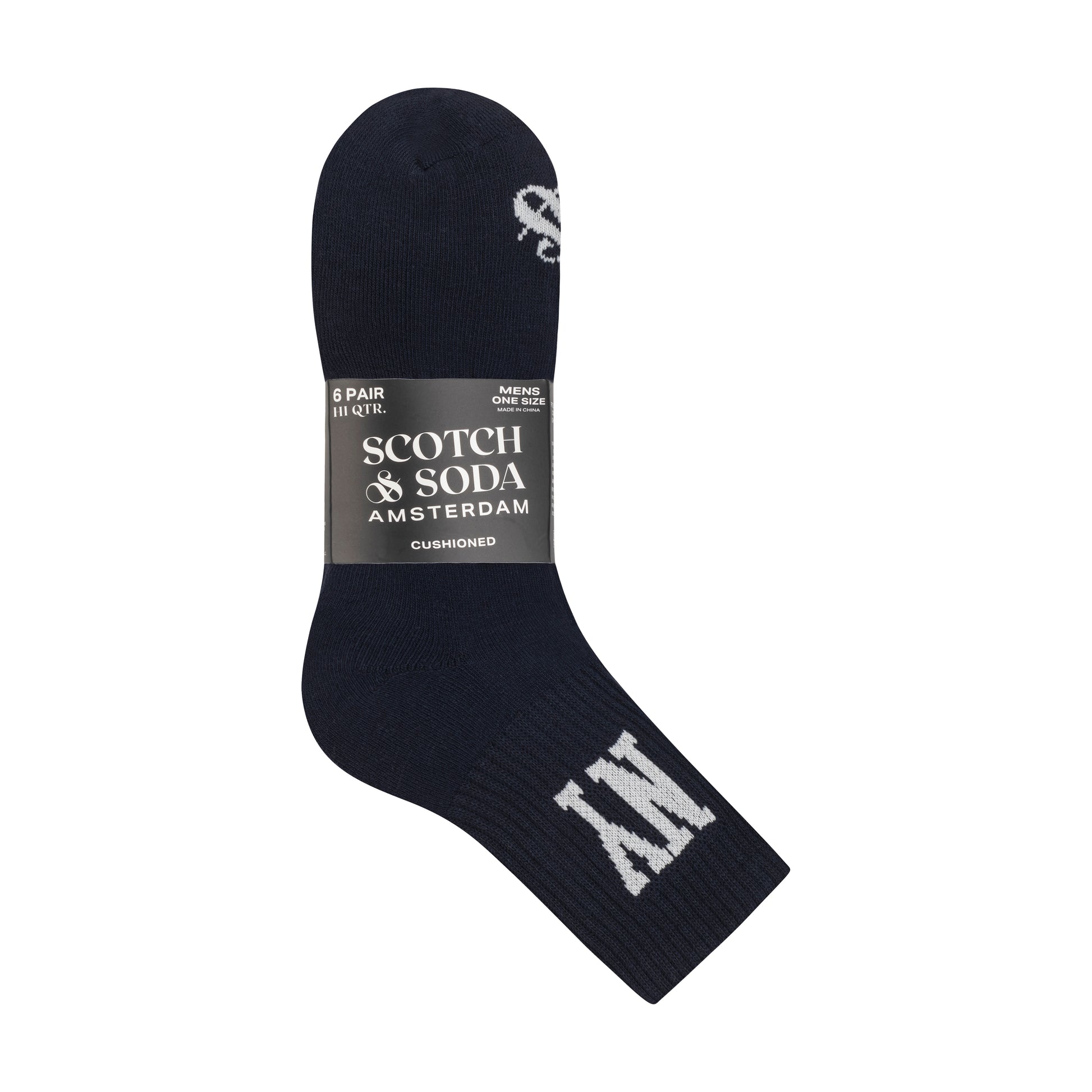 6PK MENS 1/2 TERRY HIGH QTR CREW