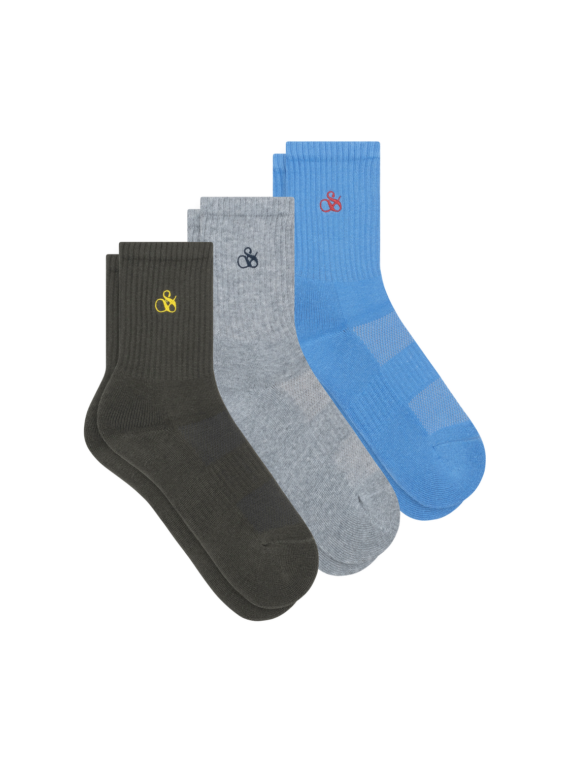 3PACK BOYS 1/2 TERRY CREW
