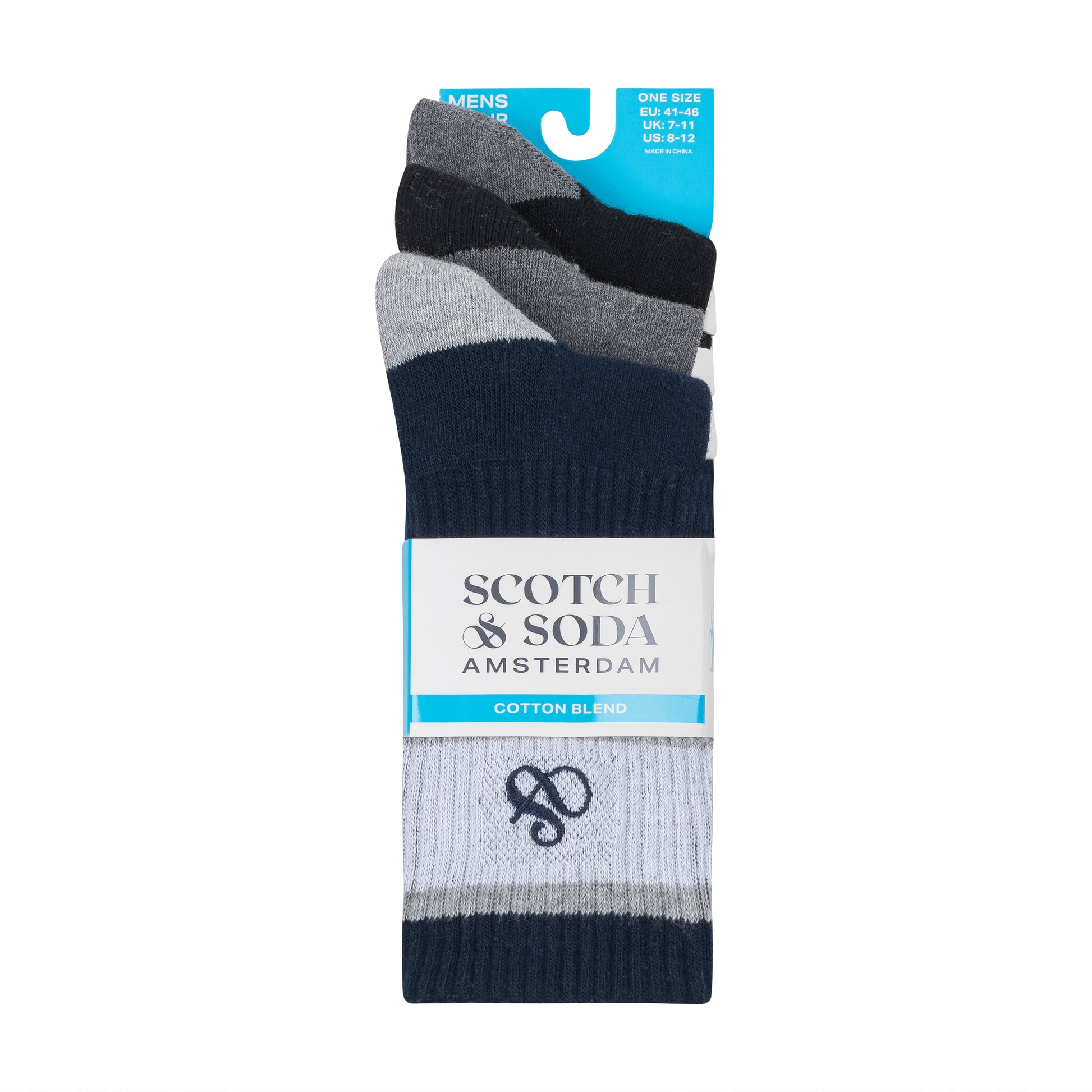 3PK MENS 1/2 TERRY COTTON CREW