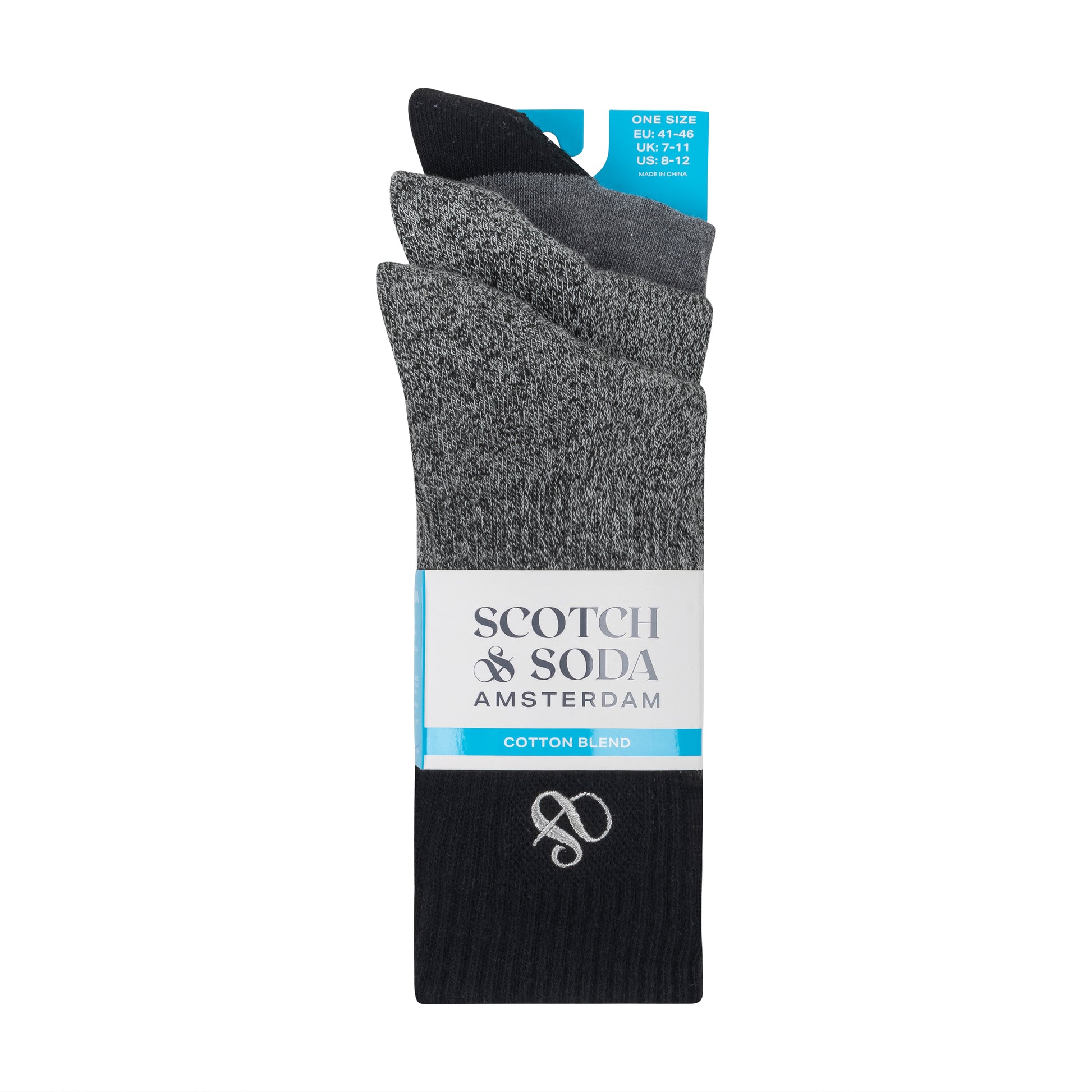 3PK MENS 1/2 TERRY COTTON CREW