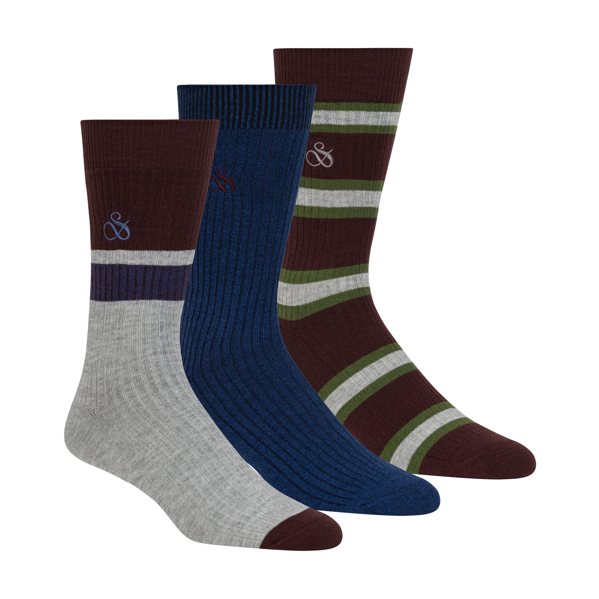 3PK MENS NON TERRY CREW