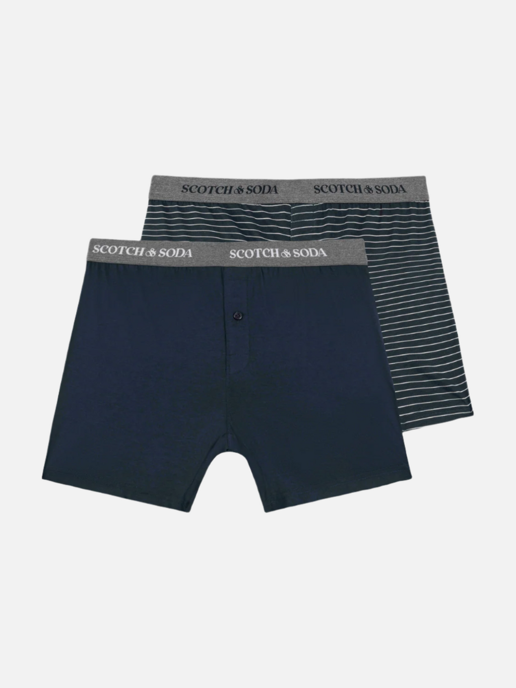 2PK MENS COTTON MODAL KNIT BOXER BRIEF UNDERWEAR