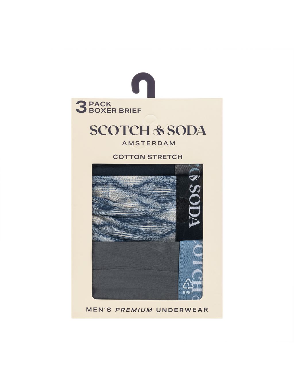 3PACK COTTON STRETCH BOXER