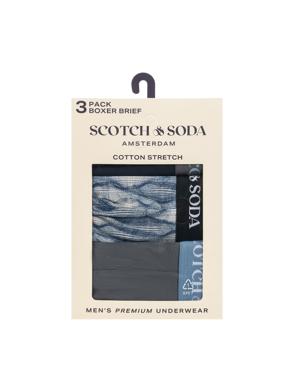 3PACK COTTON STRETCH BOXER