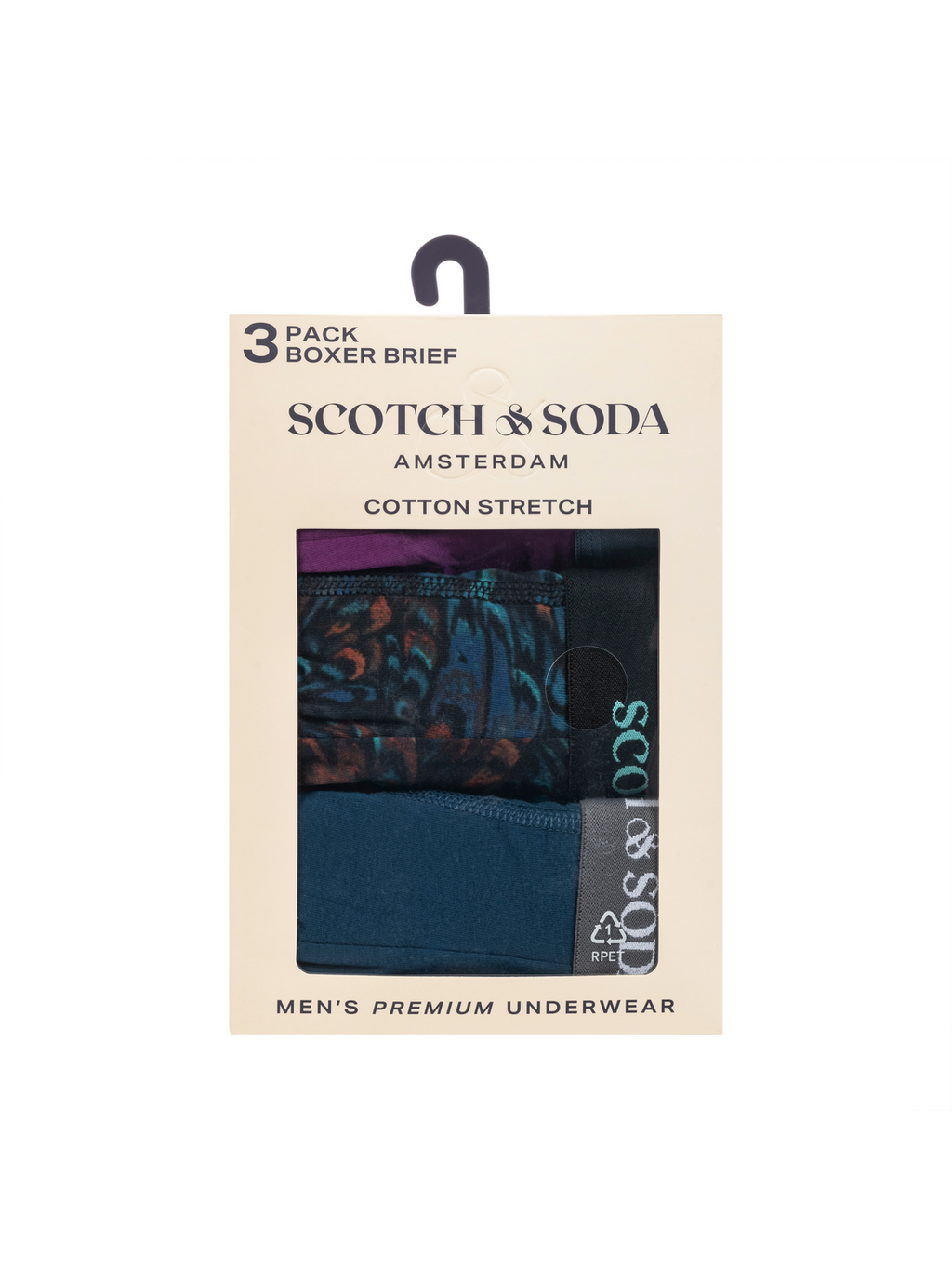 3PACK COTTON STRETCH BOXER