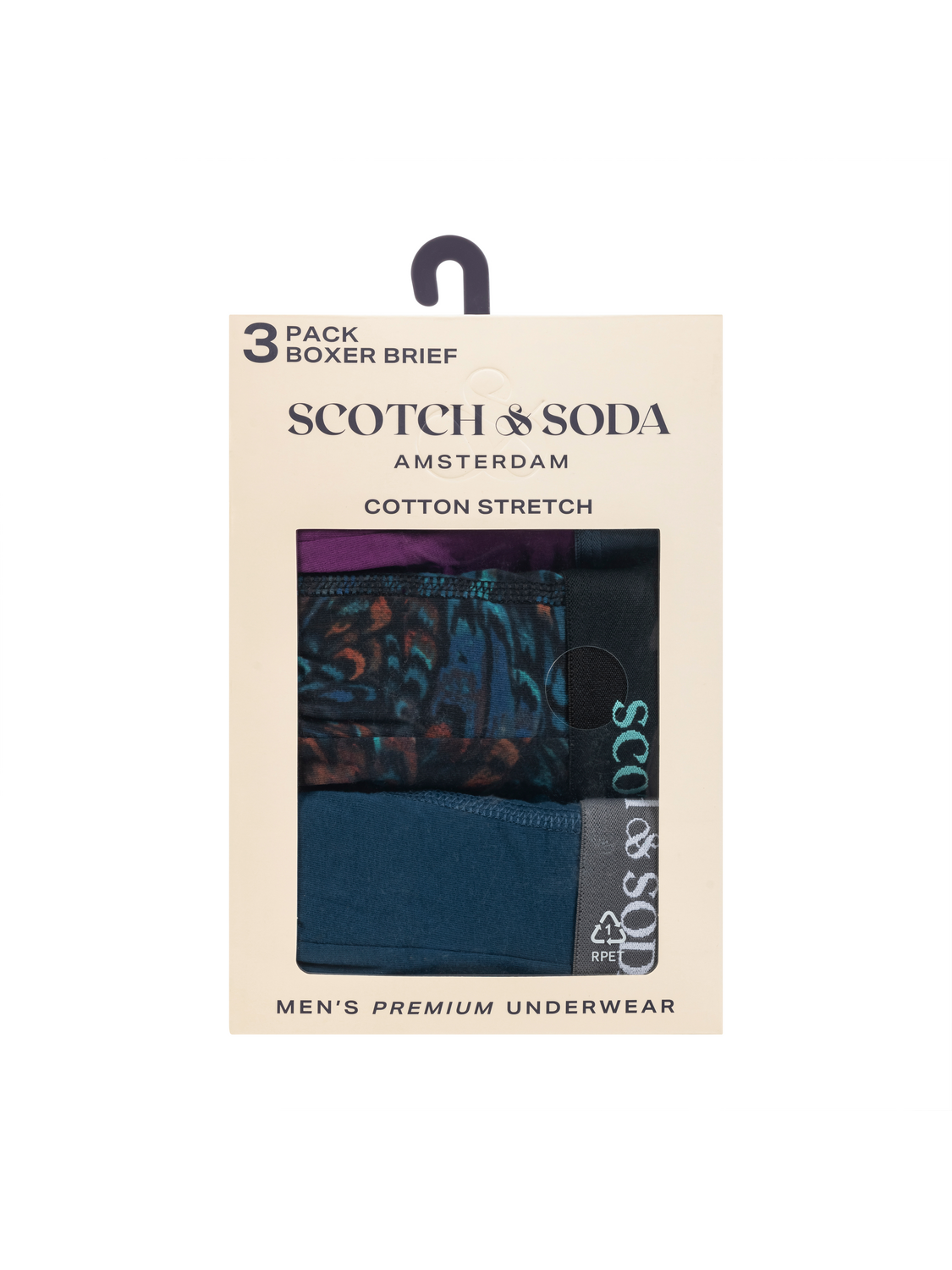 3PACK COTTON STRETCH BOXER