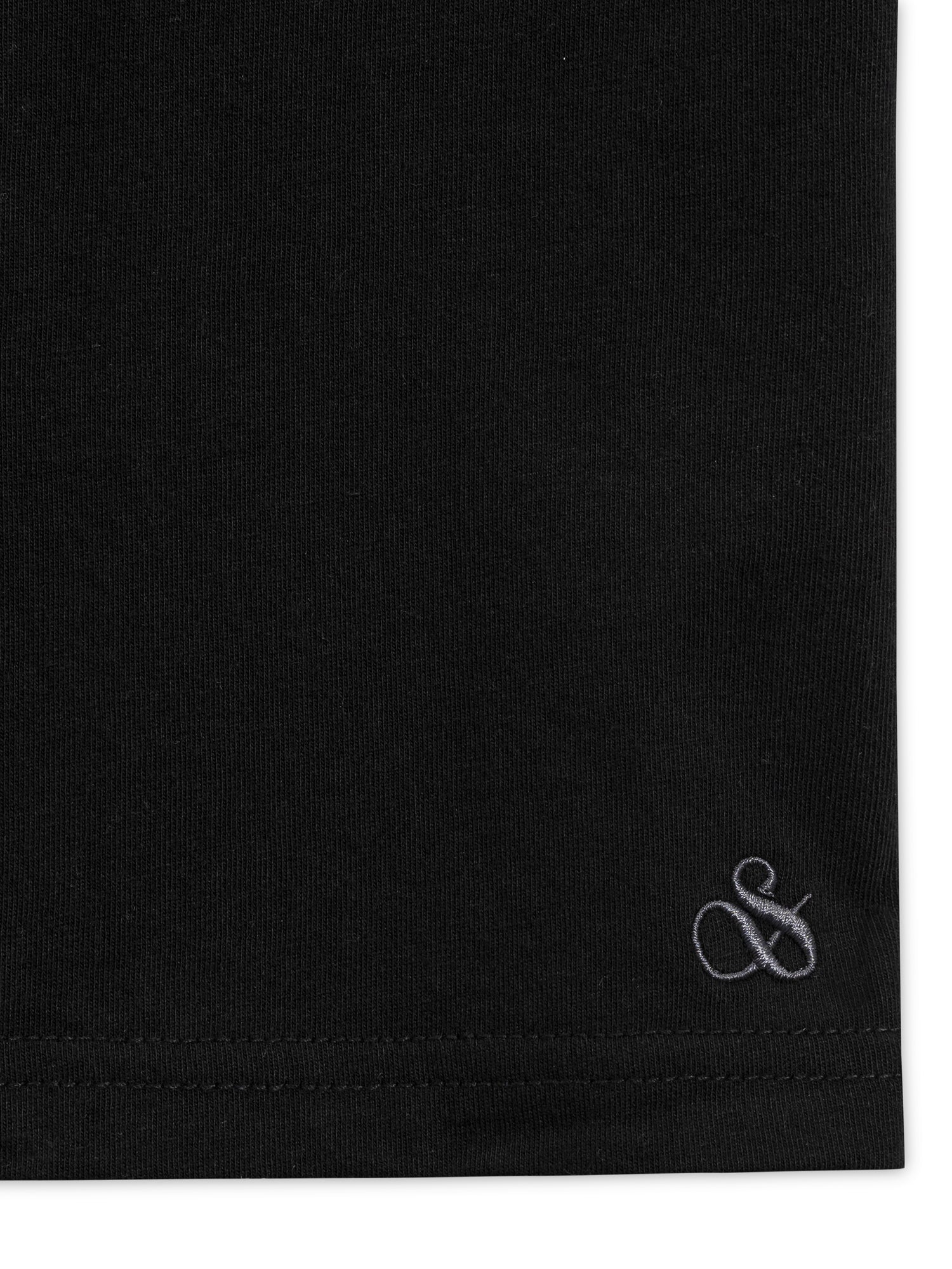 3-PACK MENS ULTRA SOFT CREW NECK T-SHIRTS - BLACK/BLUE