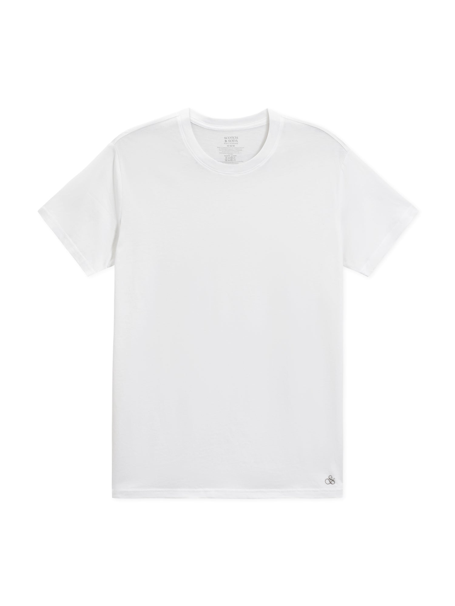 3-PACK MENS ULTRA SOFT CREW NECK T-SHIRTS - WHITE