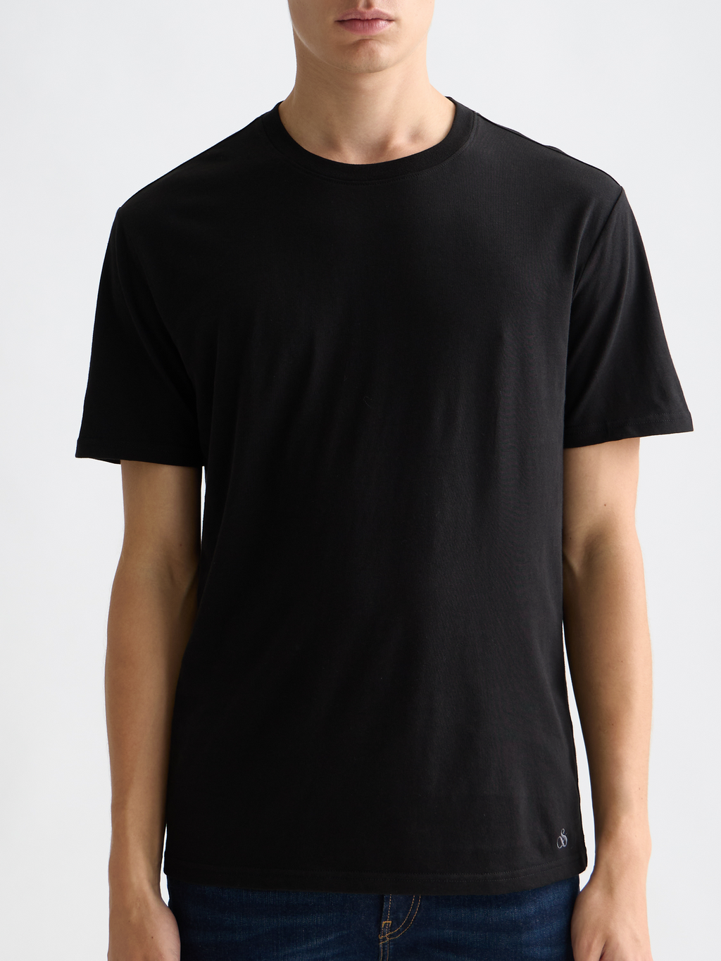 3-PACK MENS ULTRA SOFT CREW NECK T-SHIRTS - BLACK