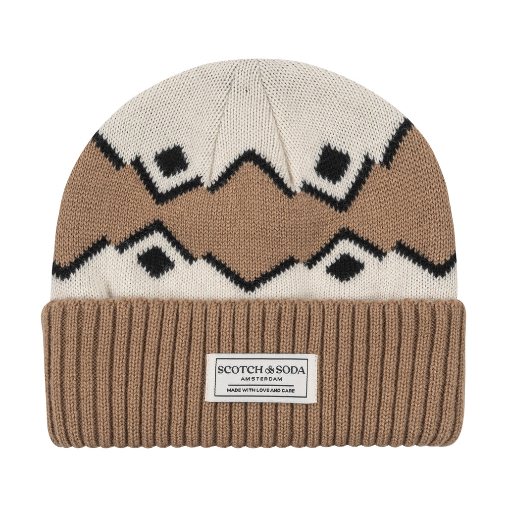 S&S FAIRISLE CUFF BEANIE