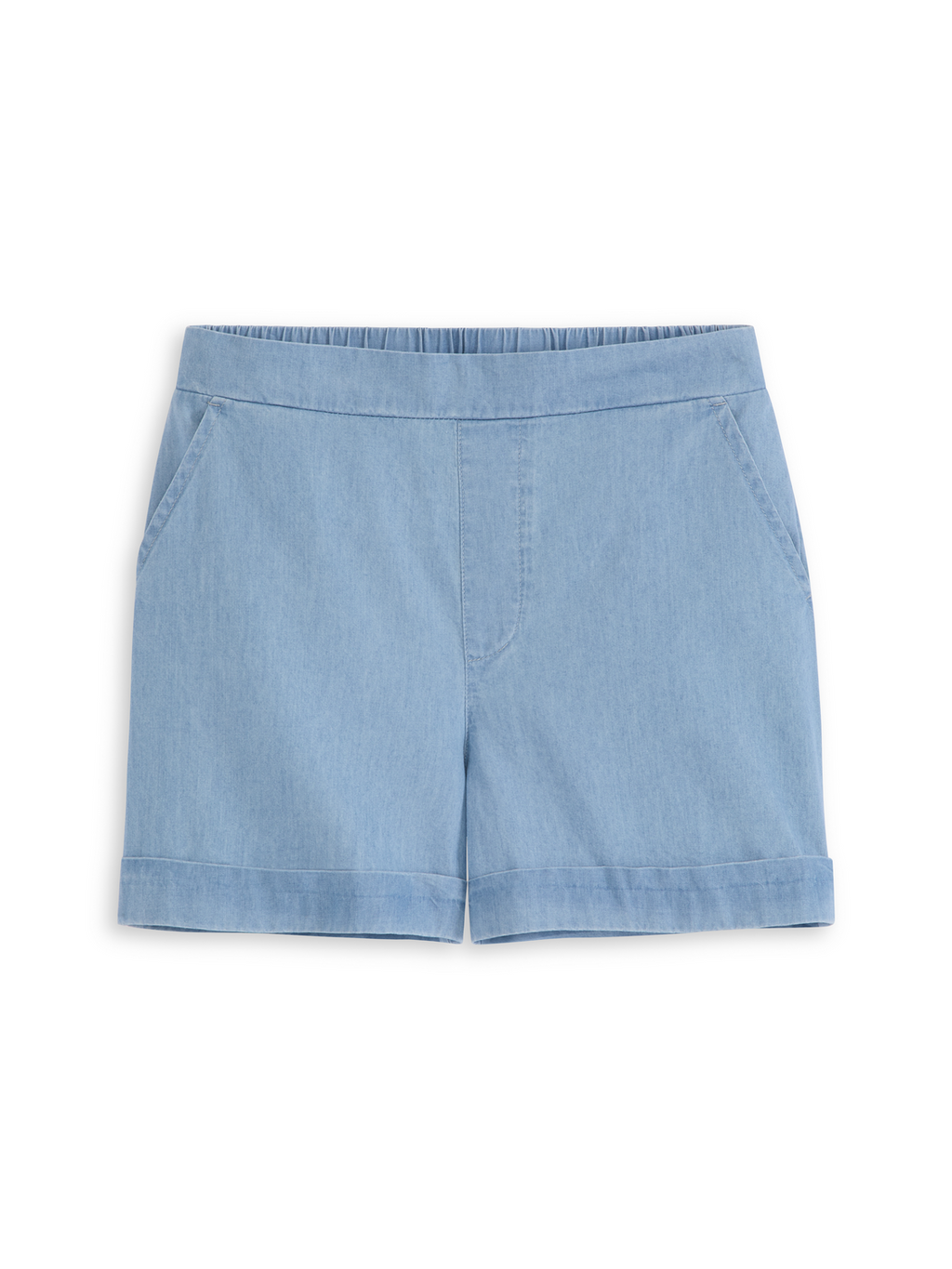 GIRLS S&S GIRLS 2PC TOP & DENIM SHORT SET