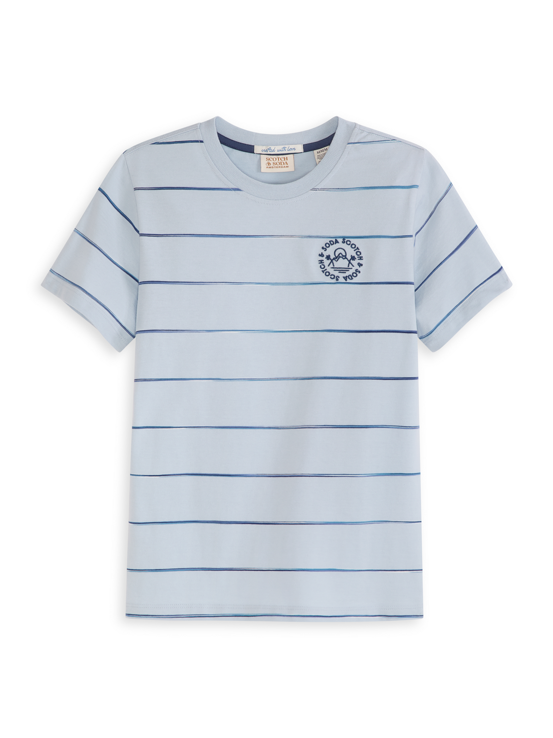 S&S SPACE DYED STRIPE FASHION TEE