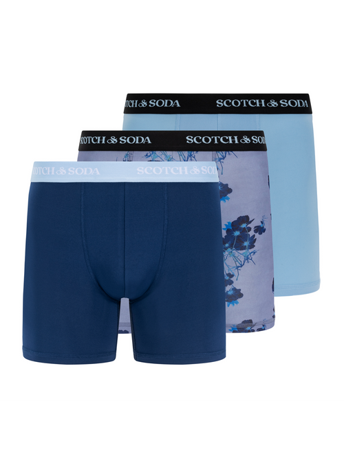 SCOTCH & SODA MEN'S UNDERWEAR SS24 - 3PK BOXER BRIEF (PRINT)