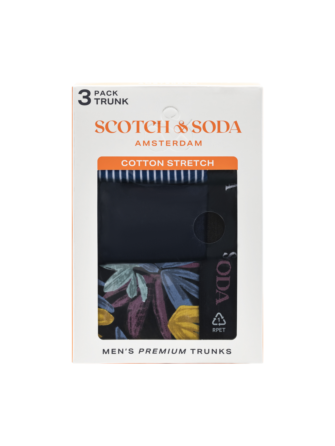 SCOTCH & SODA MEN'S UNDERWEAR SS24 - 3PACK BOXER BRIEF (PRINT)