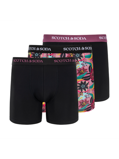 SCOTCH & SODA MEN'S UNDERWEAR SS24 - 3PK BOXER BRIEF (PRINT)